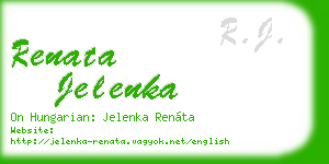 renata jelenka business card